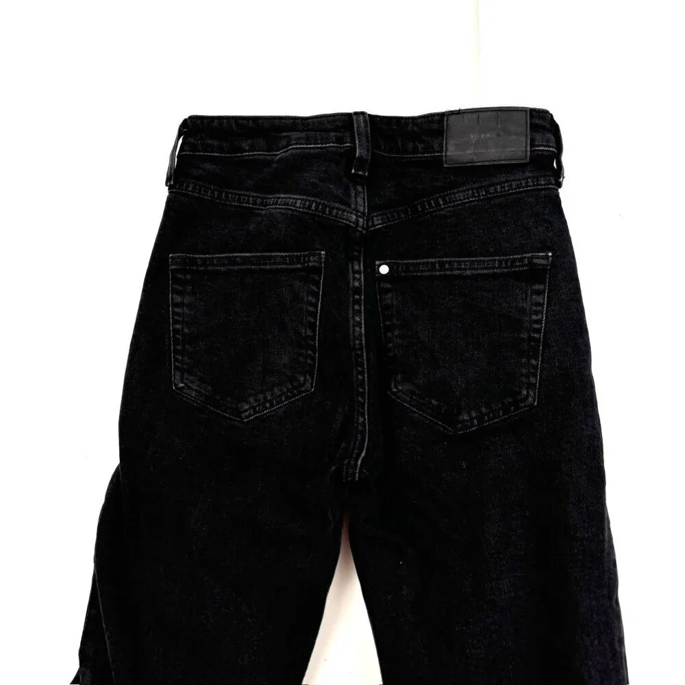&Denim H&M Vintage High Waist Slim Women's size 2 Black Denim‎ Jeans